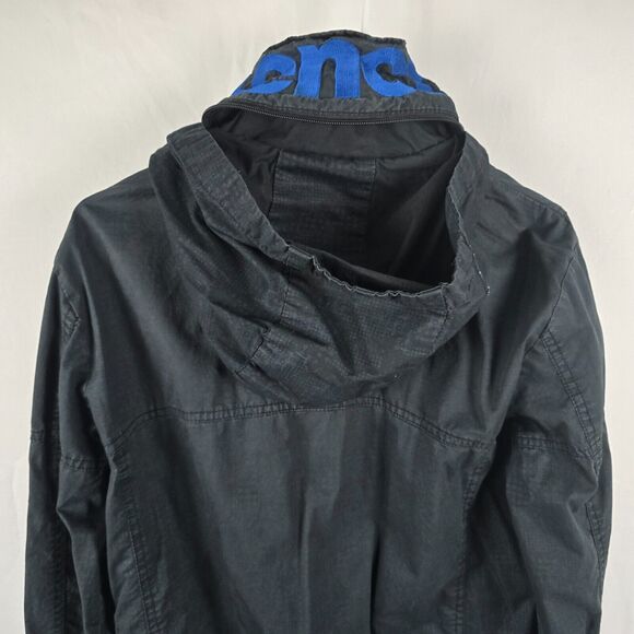 Bench Utility Jacket Men's Medium Full Zip Up Hooded Navy Blue - Picture 5 of 16